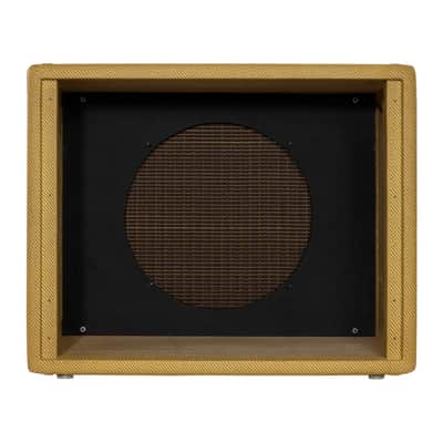Mojotone Fender Tweed Deluxe Style 1x12 Speaker Guitar Amp Extension Cabinet with Lacquered Tweed Finish image 4