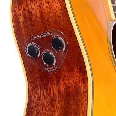 Yamaha FG-TA TransAcoustic Traditional Western - Vintage Tint image 5