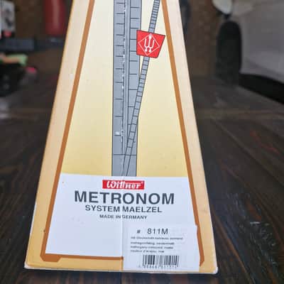 Wittner 811M Mahogany Metronome with Bell 2010s - Natural image 4