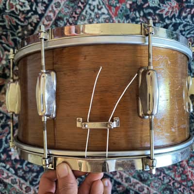Vintage 1950s Slingerland No 157 Student Model 7 x 14" Snare Drum in Mahogany image 3