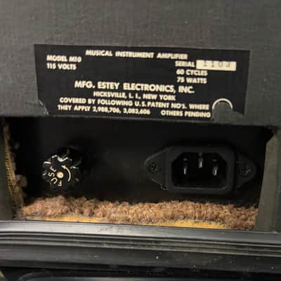 Magnatone M10 Custom Series 2-Channel 38-Watt 1x8" Guitar Combo with 3" Tweeter 1960s, Reverb Vibrato image 5