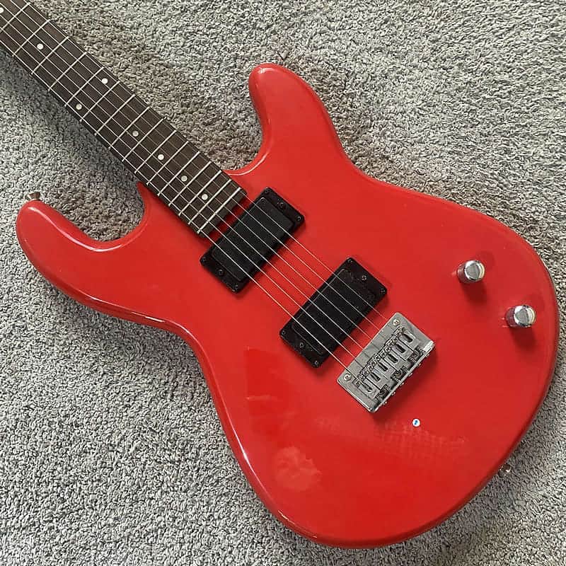 Custom Red Glossy Finish Guitar, Basswood Body, Maple Neck, Rosewood Fingerboard, Silver Hardware image 1