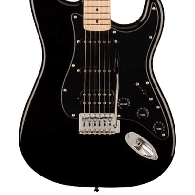 Fender Squier Sonic Stratocaster HSS - Black w/ Frontman 10G Amplifier image 2