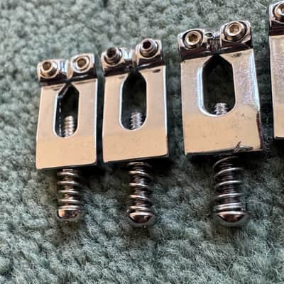 Ibanez Bridge saddles 6pcs 1970s-2000s - Chrome image 4
