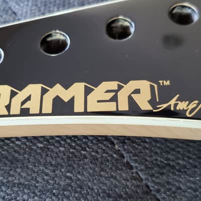 kramer Neck NOS Rosewood Left/Reverse Bound Headstock Inlay 12th Fret, Near Mint image 2