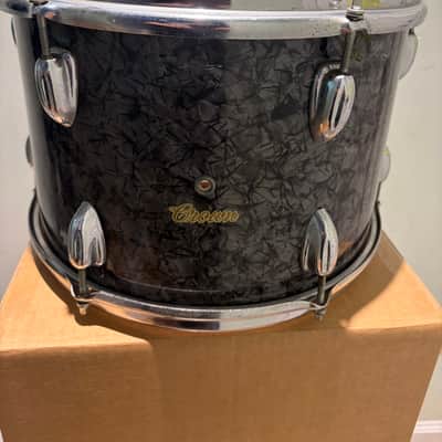 Crown 13" Rack Tom 60/70's Black Dimond Pearl image 1