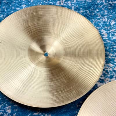 ULTRA CLEAN 14” Zildjian A NEW BEAT Hihats 920g 1379g EARLY MODEL! image 13