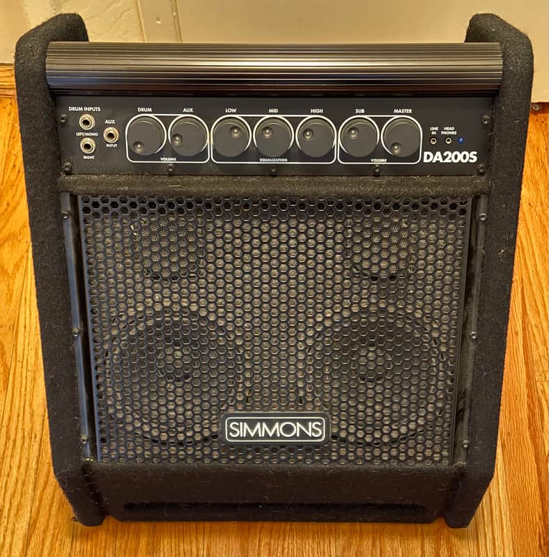 Simmons DA200S Electronic Drum Set Monitor 2010s - Black image 1