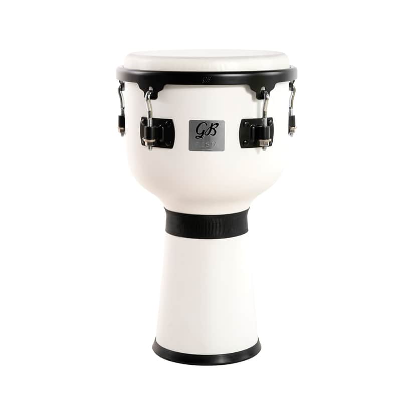 Gon Bops Fiesta Djembe - White Magic image 1