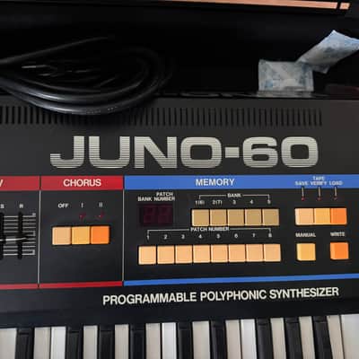 Roland Juno-60 61-Key Polyphonic Synthesizer 1982 - 1984 - Black image 6