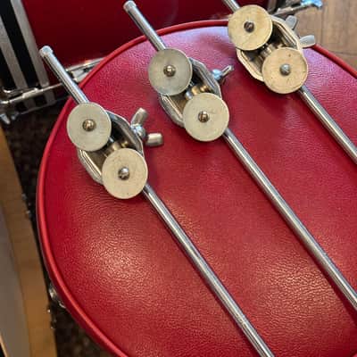 1950/60’s Ludwig strait floor tom legs w/ brackets!! image 4