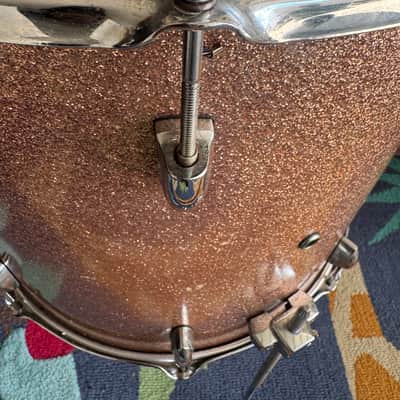 Yamaha Maple Custom Absolute 18inch Floor Tom Drum Champagne Sparkle image 6
