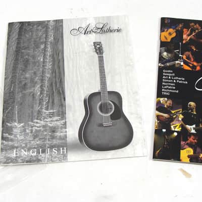 BEAUTIFUL ART & LUTHERIE ACOUSTIC PARLOR GUITAR AMI ALMOND 023097000364 GODIN image 15