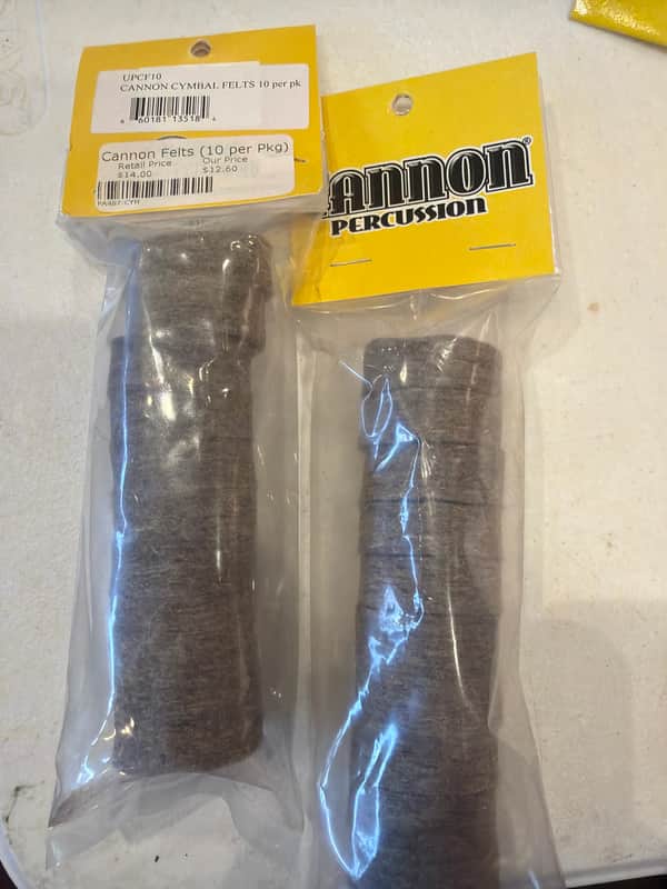 Cannon Percussion Cymbal Felts 10pk image 1