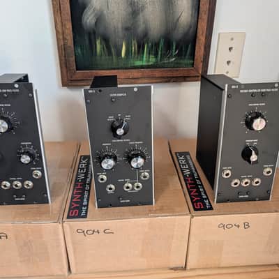 SYNTH-WERK 5U Moog Modular Filter Set (3)- 904-A 904-A 904-C Synth Modules image 1