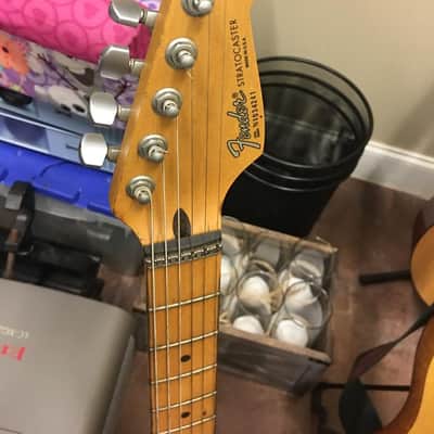 1992 Fender Strat Plus with Maple Fretboard Midnight Blue image 5