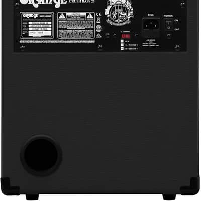 Orange Crush Bass 25W Bass Guitar Combo Amp, Black image 3