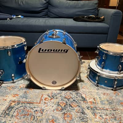 Ludwig LC2792 Questlove 10/13/16/5x14" 4pc Shell Pack 2022 - Present - Blue Sparkle