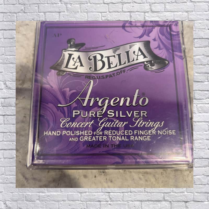 La Bella Pure Silver Hand Polished AP Guitar Strings, Full Set image 1
