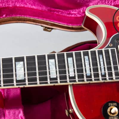 2015 Gibson Custom Shop Les Paul Custom Figured Trans Red w/ OHSC & COA image 4