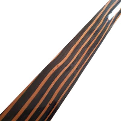 4 String Zebra Precision Bass Fretless Neck image 4