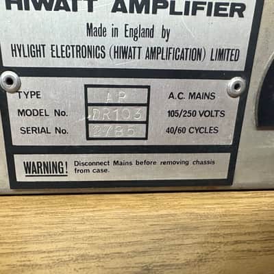 Hiwatt DR103 1970/71 - Vintage image 16
