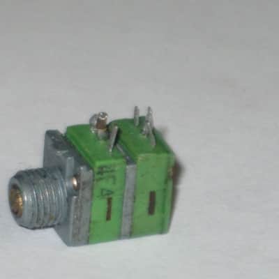 FIVE broken (for parts - AS IS/ FINAL SALE) Boss / Alpha & Alps  potentiometers (various values) 1990s - 2010s - 3 green, 2 teal, 4 are square, 1 is rectangle (stacked) values are in the description (NO: pedals/other items) image 7