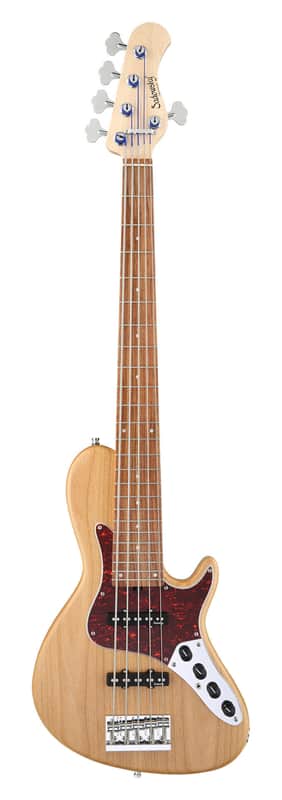 Sadowsky MetroLine 24-Fret Singlecut Vintage Bass 5 String, Red Alder Body, Natural Transparent Satin image 1