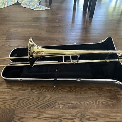 Bach TB301 Student Model Tenor Trombone 2010s - Clear-Lacquered Brass image 5