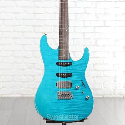 Ibanez Martin Miller Signature MMN1 Electric Guitar - Transparent Aqua Blue (MMN1TABd1) image 1