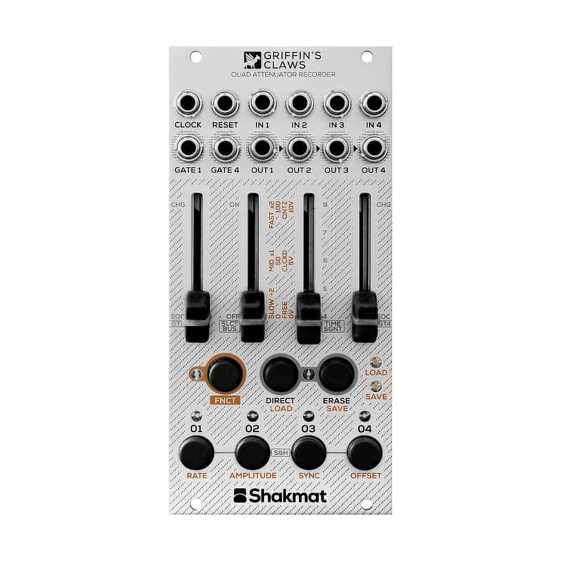 Shakmat Modular Griffin's Claws Eurorack Quad Attenuator Recorder Module image 1