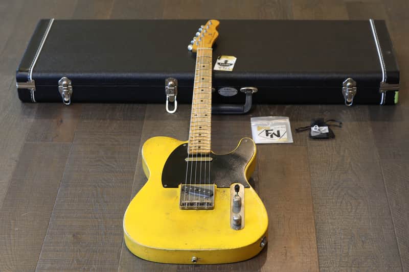 Kelton Swade 1952 Blackguard Tele Style Electric  Guitar Butterscotch Blonde Heavy Relic + Hard Case image 1