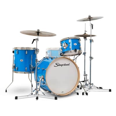 Slingerland Studio King Shell Set Lunar Blue Laquer - Drum Shell Set image 6