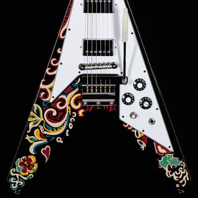 Epiphone Jimi Hendrix "Love Drops" Flying V Ebony (358) image 3