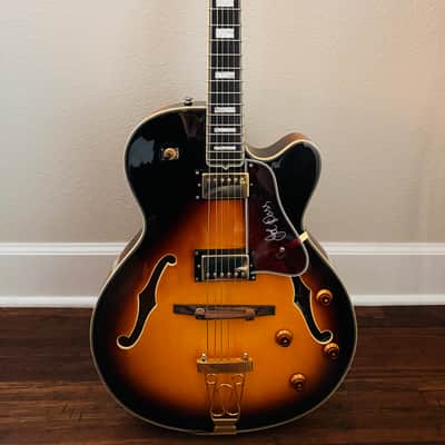 2003 MIK Epiphone Joe Pass Emperor II – Unsung Korea – Vintage Sunburst – OHSC image 1