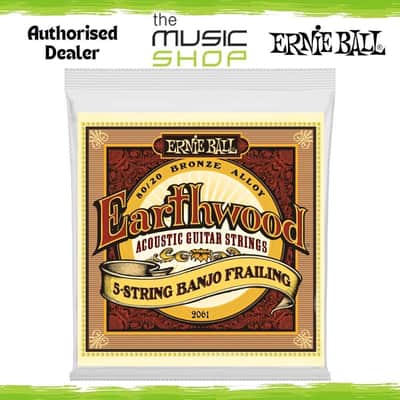 Ernie Ball Earthwood Loop End 5 String Banjo Frailing Strings, 10-24 - 2061 image 1
