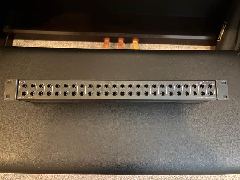 ART P48 Rackmount 48-Point Balanced TRS Patchbay 2019 - Present - Black image 1