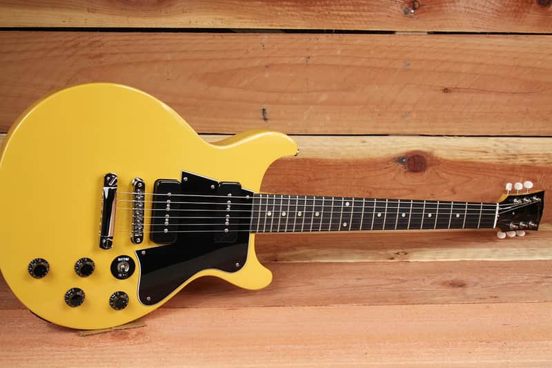 GIBSON LES PAUL SPECIAL Tv Yellow DOUBLE CUTAWAY DC P90 + | Reverb