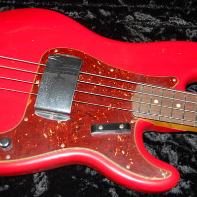 2017 Fender Postmodern Journeyman Jazz Precision J/P Bass Custom Shop Relic Hot Rod Red Case! SAVE image 5