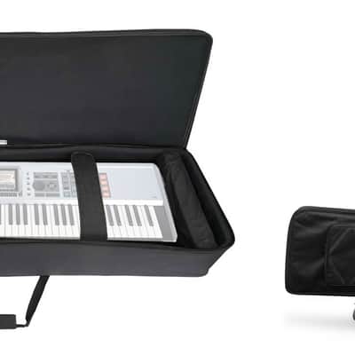 Rockville 88 Key Slim Padded Rigid Keyboard Gig Bag Case For ROLAND FANTOM X7