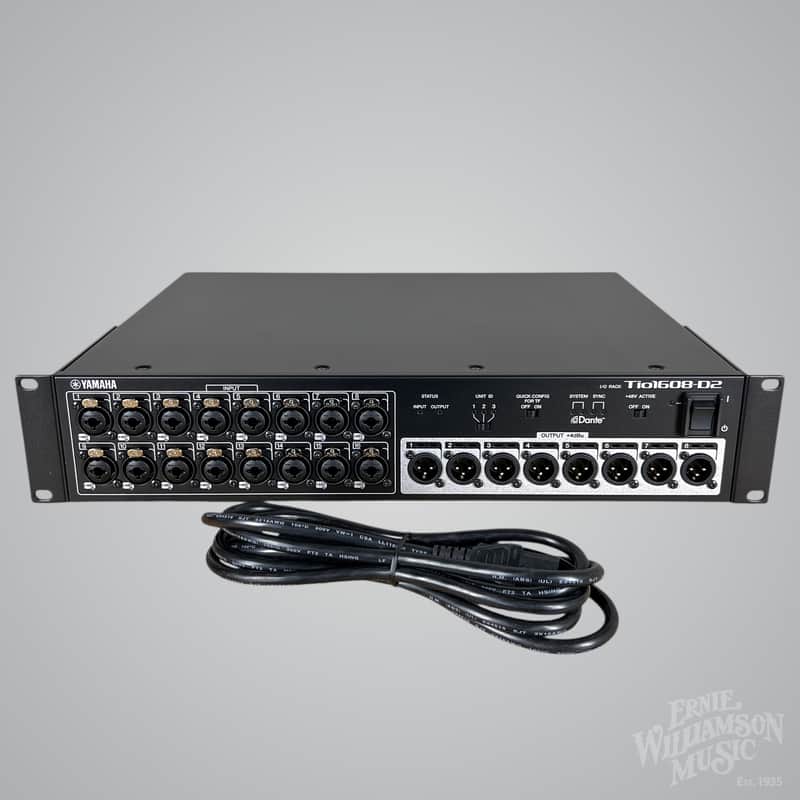 96khz Dante-Equipped I/O Rack w/ 16 mic/line inputs and 8 line