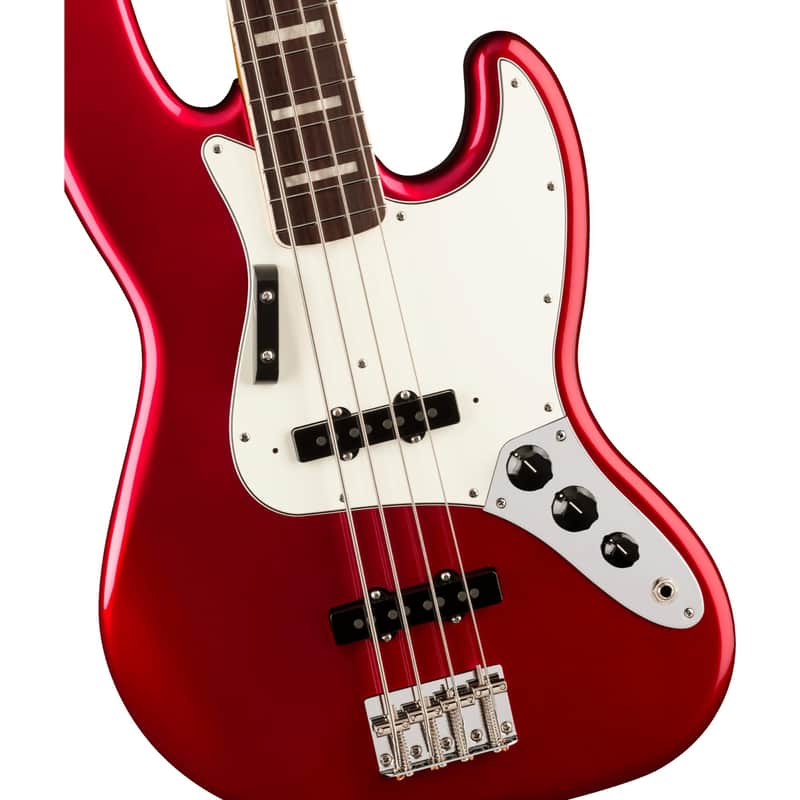 Fender Vintera III Early 70s Jazz Bass w/ Gig Bag - Candy Apple Red image 1