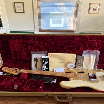 Fender American Vintage '58 Precision Bass 2013 - White Blonde / 8.6 lbs image 8