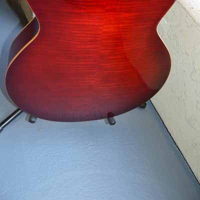 Peerless Leela (16" Cremona) 40th anniversary model Ruby Sunburst, one of 50 made image 3