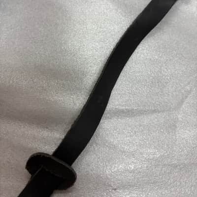 LM Flat Wound BLACK Braided Mandolin STRAP MDB-BK - LEATHER Ends - FIRE SALE image 10