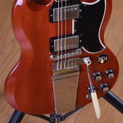 Gibson Custom 1961 Les Paul SG Standard Reissue VOS Maestro Vibrola Cherry Red image 2