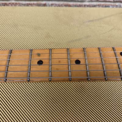Vintage 1974 Fender Stratocaster Electric Guitar w/ Tweed Hardshell Case! Staggered Pole Pickups, Tuxedo Plastic! image 8