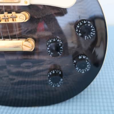 2008 Epiphone Les Paul Ultra II LP Guitar Midnight Ebony Vintage Aspen Guitar Case Included Near Mint image 8