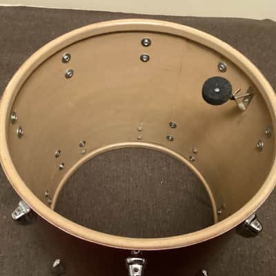 Slingerland 16x16 Floor Tom 1960s - Red Sparkle - COB hoops image 10