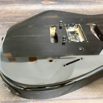 80s Charvel by Jackson Model-3 SSH Body Black w/Original Plate Made in Japan image 4